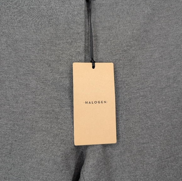 Halogen Nordstrom Grey Women's Flared Stretch Office Trouser Pants Size 10 - Picture 6 of 12